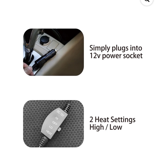 Auto Drive | AutoDrive 12-Volt Heated Seat Cushion, Auto Shut-off - Picture 7 of 7